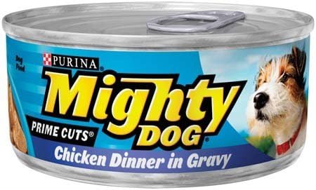 Purina Mighty Dog Prime Cuts Dog Food - Chicken Dinner in Gravy, 24 Pack