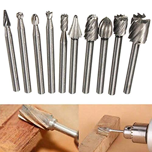 Image of DIY Crafts Design No # 1, Pack of 10 Pcs, 10x - Rotary File Electric Grinding Polishing Head Engraving Wo (Design No # 1, Pack of 10 Pcs)