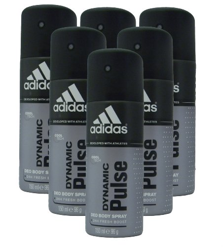 Adidas Deoderant Body Spray Dynamic, 150ml (Pack of 6)