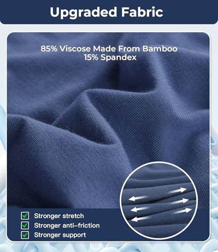 Image of BAMBOO COOL Mens Underwear Trunks for Man Soft Waistband Open-fly Support Briefs(3 or 4 pack)