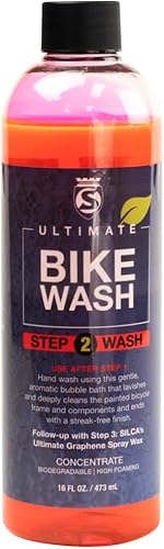 Vista 20 de SILCA Bicycle SPA Ultimate Ceramic Water Wash - Botella de spray de 16 oz - Formulación SiO2 - Aroma de piña colada - Encapsulación - Lavado