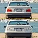 USR 92-99 E36 Sedan 3Series Tail Light – Rear Tail Lamps Set (Left + Right) Compatible with 1992-1999 BMW 3 Series 4 Door All Models 318i, 320i, 325i, 328i and M3 (CLEAR LENS TAIL LIGHTS with BULBS)