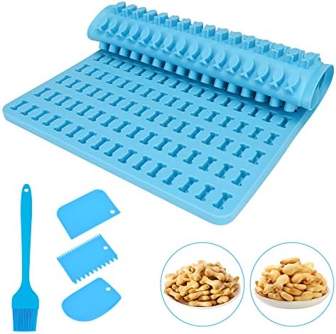 PNPGDYK Silikon Backmatte Für Hundekekse - Mit Halbkugel & Herzformen