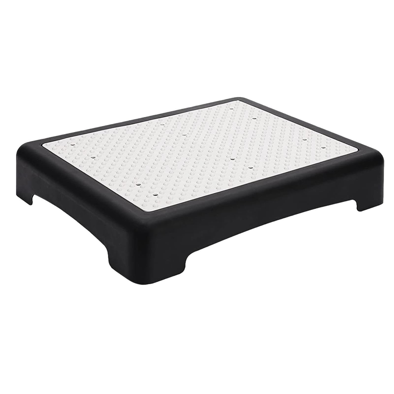 Step Stool, Mobility Half Step, Portable Footstool, Safe Platform Stool With Non Slip Surface, Secure Standing Supports, Stable 1 Step Half Stool for Shower Bed Bathroom Kitchen Cars Door Stairs