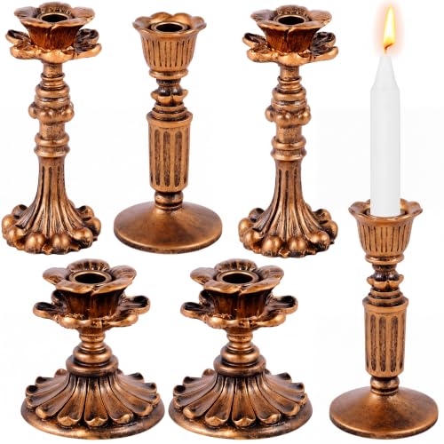 Suclain 6 Pcs Vintage Taper Candlestick Holders...