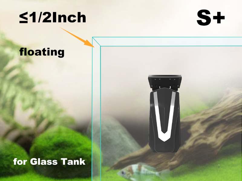 Image of Carefree Fish Aquarium Super Powerful Magnetic Cleaner with 4 Algae Scrapers for Glass Fish Tank Magnet Brush Floating S+(Plus)