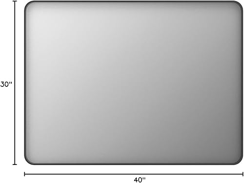 Miniatura 41 de ISKM Espejo con marco plateado para pared de 20 x 16 pulgadas, espejo de tocador de baño antioxidante, vidrio templado, espejo rectangular