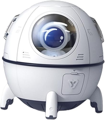 OSALADI Difusor de aire con luces coloridas, humidificador, difusor de aroma para el hogar, difusor de coche, humidificador de nave espacial, mini