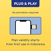 Vista 3 de Tarjeta SIM de Indonesia 5 días 1GB/día Activación automática Hotspot permitido Sin número de teléfono Plan recargable a través