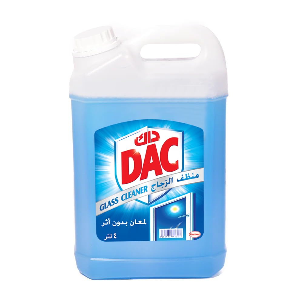 DAC Glass Cleaner, Spotless Shining and Streak-Free, 4L