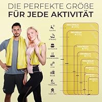 NirvanaShape Mikrofaser Handtuch - Reisehandtuch, Badetuch für Urlauber - kompakte, schnelltrocknende Microfaser Handtücher als Strandtuch, Sporthandtuch - für Reisen, Camping, Sport - 180 x 90 cm – Ansicht 4