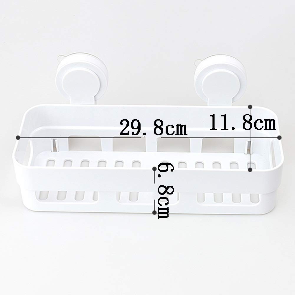 Estantes de baño exquisitos Bastidores de baño, Estante de baño Esquina de Ducha Colgar en la Pared Ventosa Inodoro Tocador Estante de Almacenamiento Perforación Libre Baño