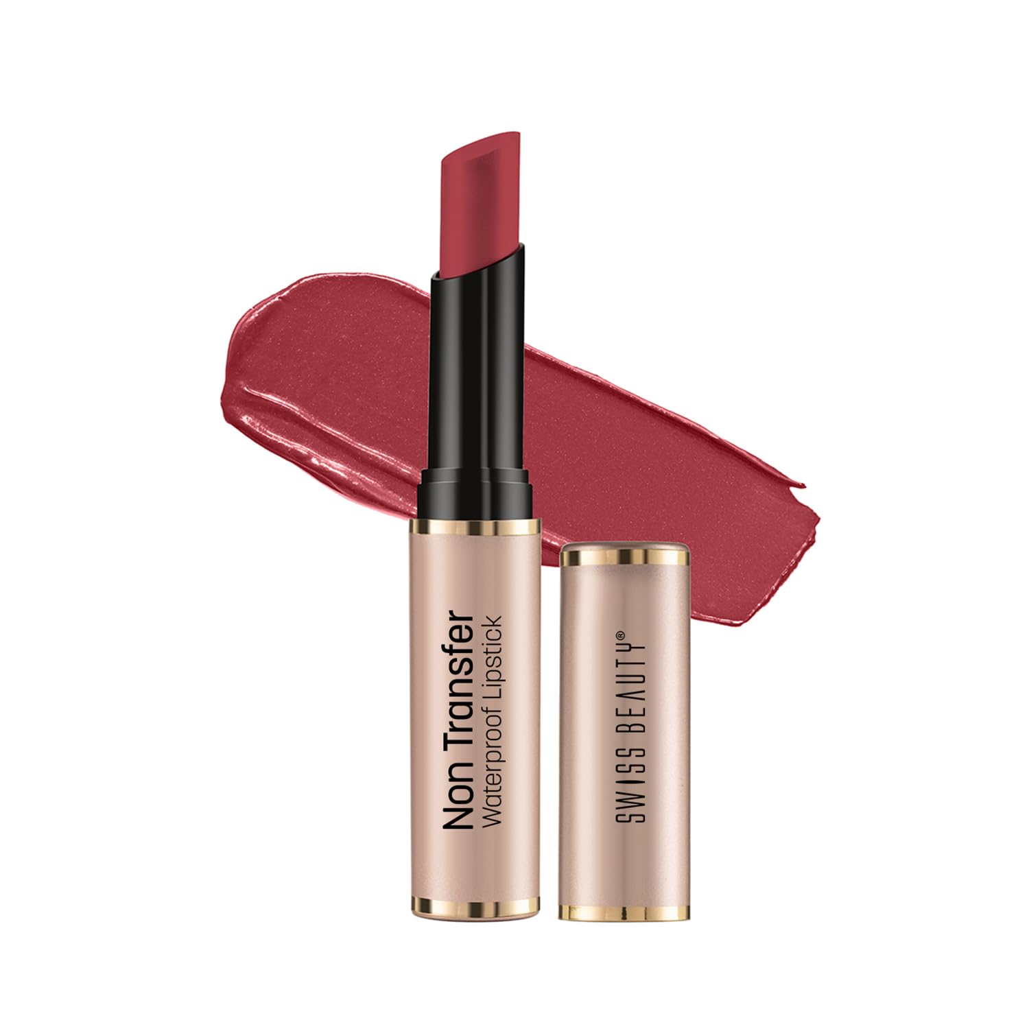 Non-Transfer Waterproof Lipstick with Jojoba Seed Oil | Matte Finish | Long-Lasting | Highly Pigmented | Shade- Coral Crush, 3gm