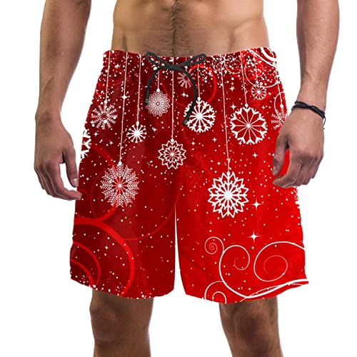 Maillots de bain pour hommes anti-humidité short de plage rouge