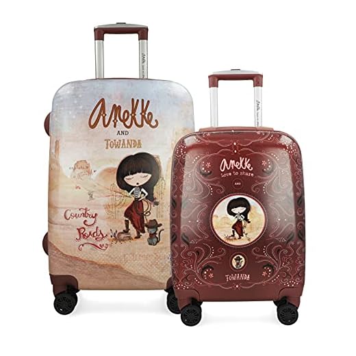 ANEKKE | Set Trolleys Arizona | Moderno, Casual y a la Moda | para Mujeres | Kit de Maletas Trolley para Viajar