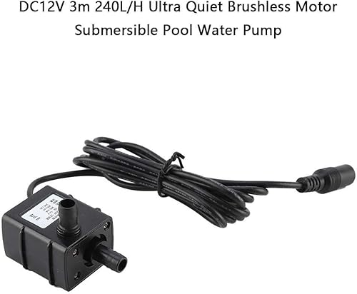 Miniatura 3 de Fuente de bomba solar ultra silenciosa DC12V 240LH Micro sin escobillas sumergible sin escobillas para estanque, piscina, jardín, peces, acuario