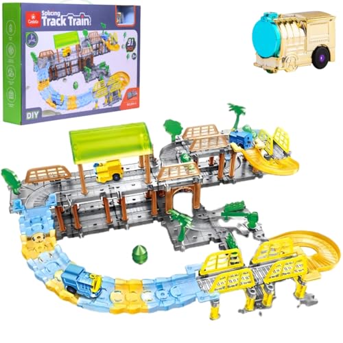 Pista de Trem Elétrico de Corrida Com 91 Peças - Castela