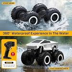JSCARES RC Car Kids Toys for Ages 6+, Remote Control Car Waterproof Monster Truck, Amphibious 4WD All Terrain Off-Road Pickup, 1:16 Scale, 2.4GHZ Vehicles, Boys Christmas Kids Birthday Gift
