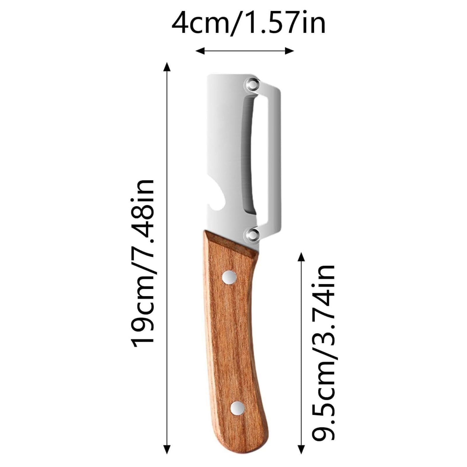 obieraczka do warzyw， Drewniana obieraczka Zero Snag z drewnianą rączką i otwieraczem do butelek(3pcs)
