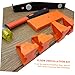 SOLUSTRE 20pcs Flooring Tools Lvp Flooring Spacers Hardwood Floor Installation Kit Orange Floor Mounting Spacers