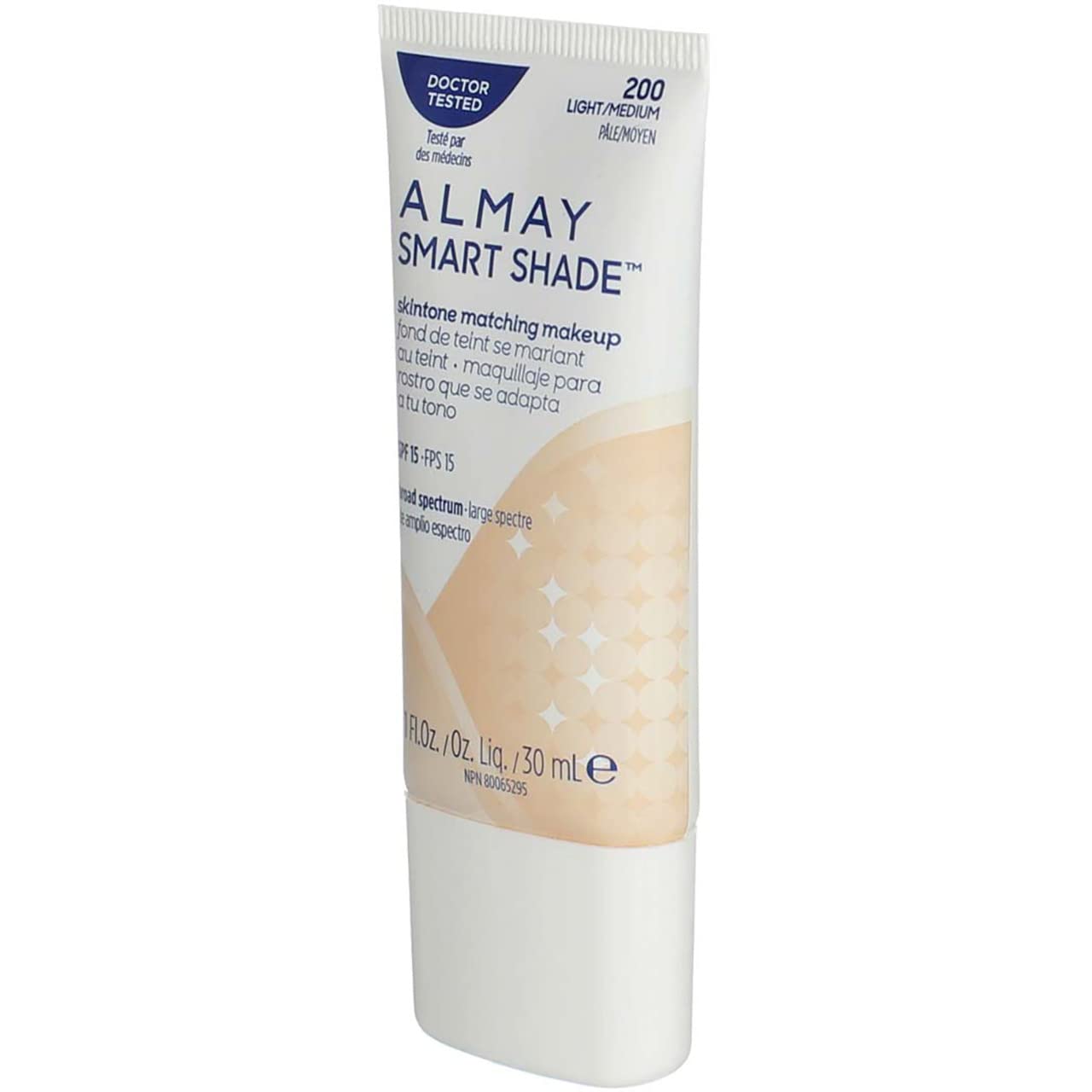 Almay Smart Shade Skin Tone Matching Makeup, Light/Medium [200] 1 oz (Pack of 2)