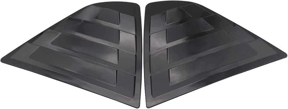 2pcs Car Side Rear Window Louver Shutter Cover Trim for Air Outlet Shutter