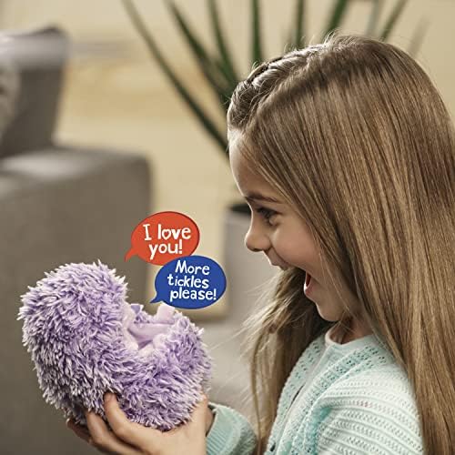 Curlimals Higgle The Hedgehog Interactive Hedgehog Soft Toy With Over 50 Sounds And Reactions Responds To Touch Cuddly Fun Woodland Animal Gift For Girls and Boys Age 3 Years + , Purple