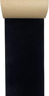 Adhesive Black Velvet Felt Fabric Liner Felt Drawer Liner Wallpaper for Jewelry Box Cabinets Shelf Walls Arts & Crafts Felt Fabric Sheet 4.7" x 98"