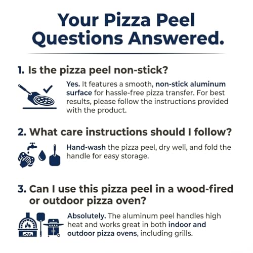 Image of Pizza Peel 16 Inch - Extra Large Metal Pizza Paddle 13 inchx16 inch with Foldable Wooden Handle for Outdoor Pizza Oven - Large Aluminum Pizza Spatula Paddle for Homemade Pizza - Pizza Shovel for Easy Storage