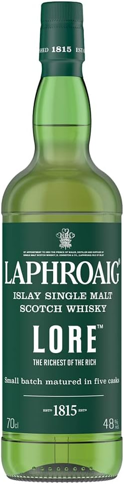 Laphroaig, Lore Edition Single Malt Scotch Whisky, blend di single malts invecchiati dai 7 ai 21 anni - 1 bottiglia da 700 ml - Immagine 1