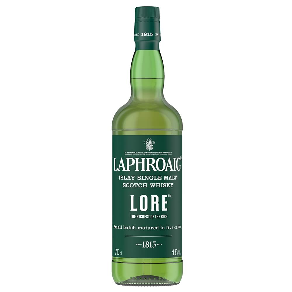 Laphroaig, Lore Edition Single Malt Scotch Whisky, blend di single malts invecchiati dai 7 ai 21 anni - 1 bottiglia da 700 ml
