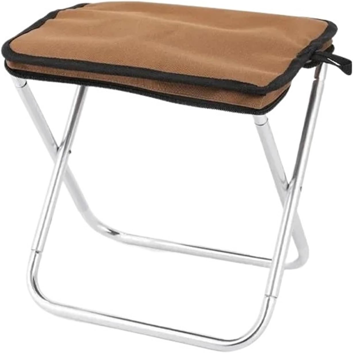 Compatible for Camping Lightweight Durable Aluminum Stool Carry Folding Beach Hiking Garden Fishing(Yellow)