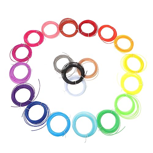 BUGUUYO 3D Pen Filament Set, 20 Pieces