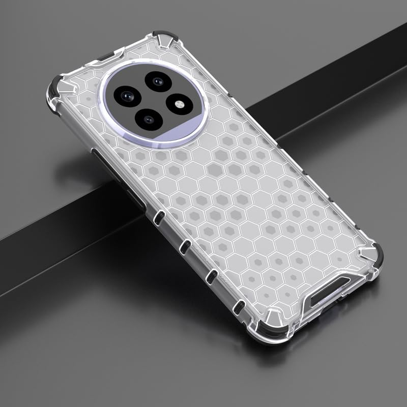 Image of Plastic Bumper Back Case Cover for Realme 13 Pro 5G / Realme 13 Pro Plus 5G (Transparent)