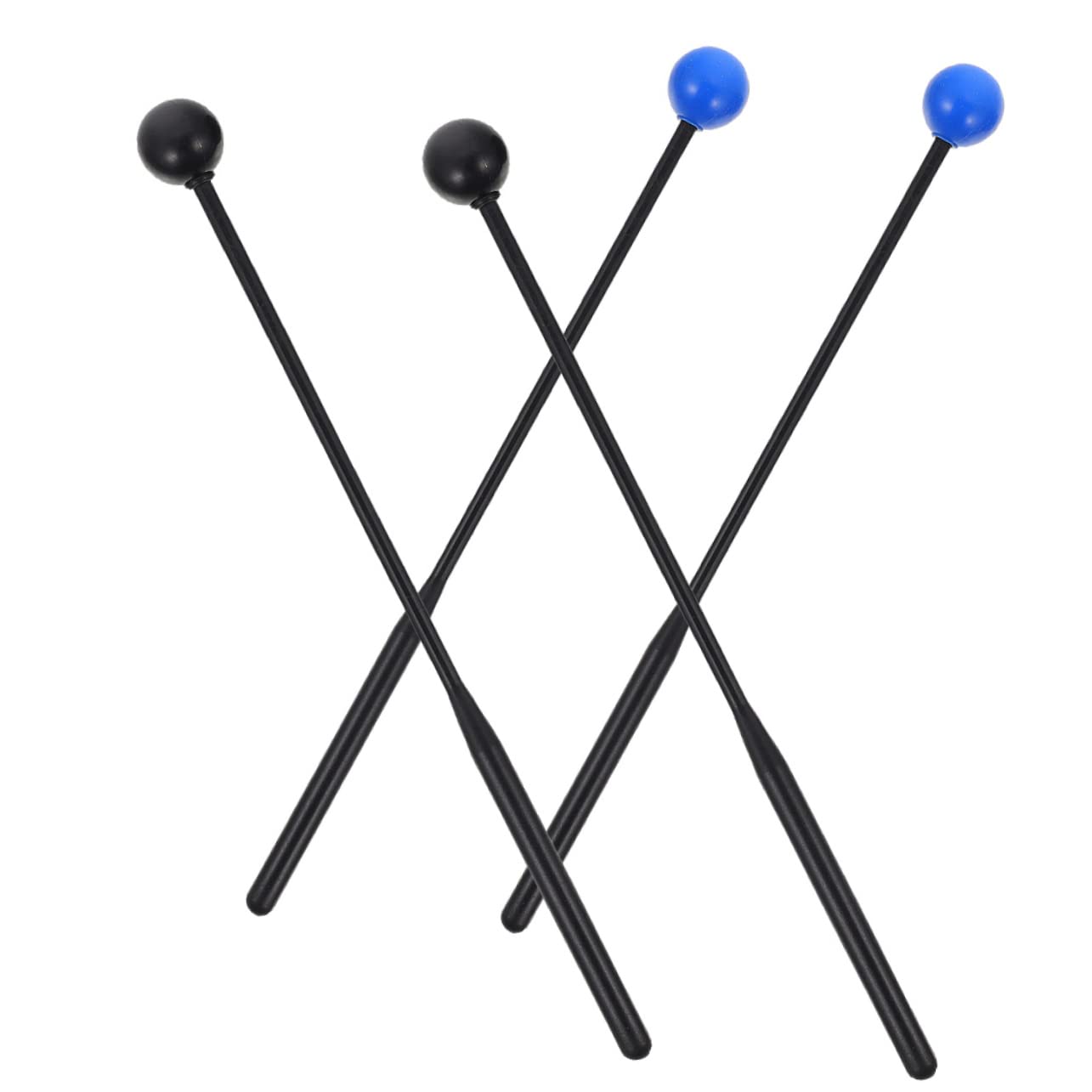 Beaupretty 8 Pares de Goma para Xilófono y Marimba con Mango Plástico Ergonómico Mallets de Percusión para Principiantes y Instrumento Musical Seguro y Fácil de Usar
