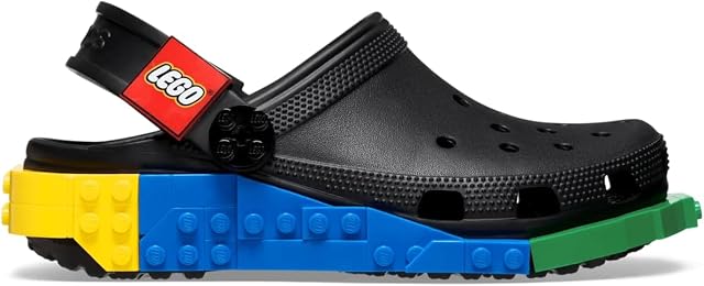 Crocs Unisex-Adult Classic LEGO System Clogs, LEGO Shoes for Women and Men