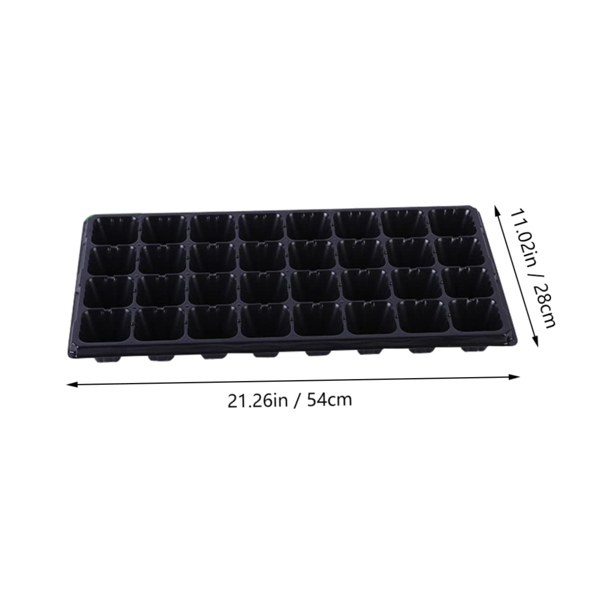 HANABASS Lot de 10 Plateaux de Semis en Plastique, Plateau de Culture pour Plantes, Économise l'eau et Résistant la Sécheresse, pour Travaux de Jardin