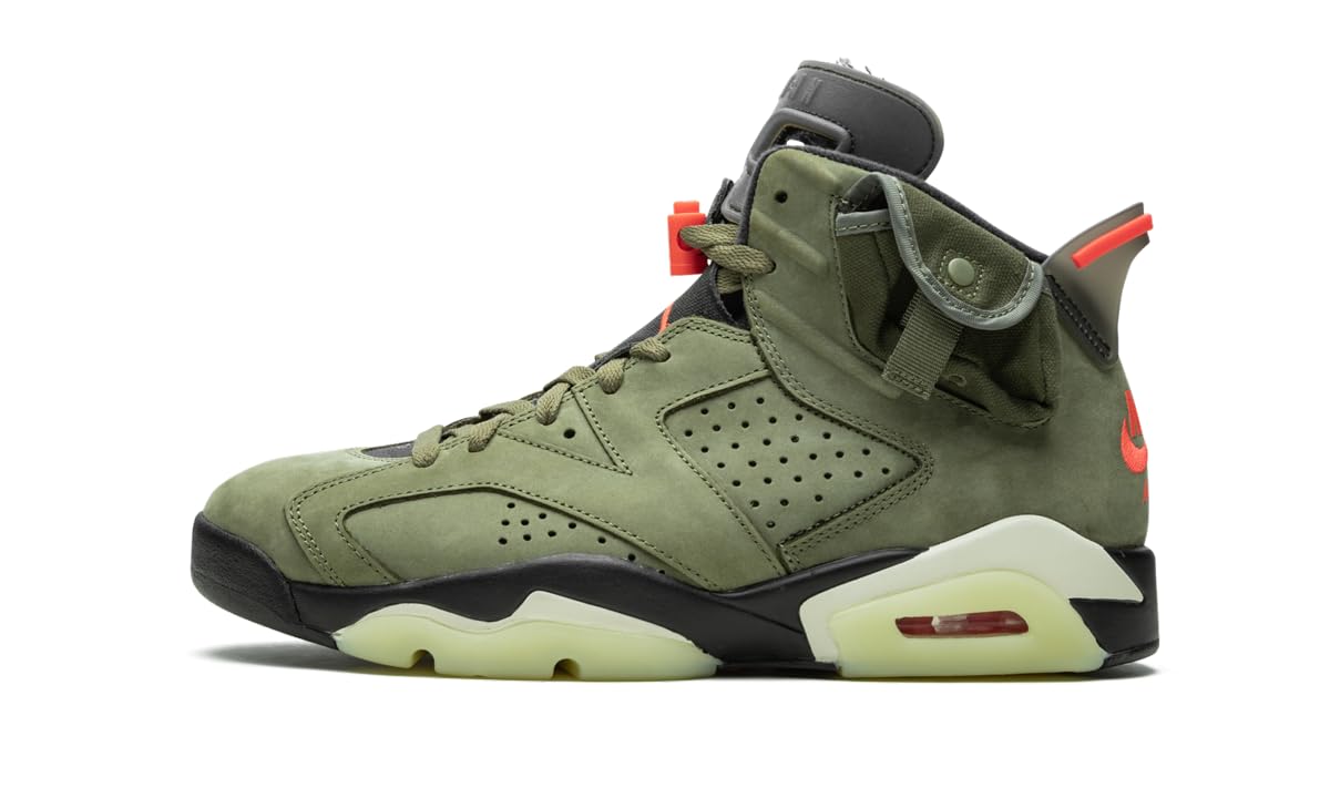 6 Retro SP x Travis Scott 'Cactus Jack Medium Olive' US 7.5
