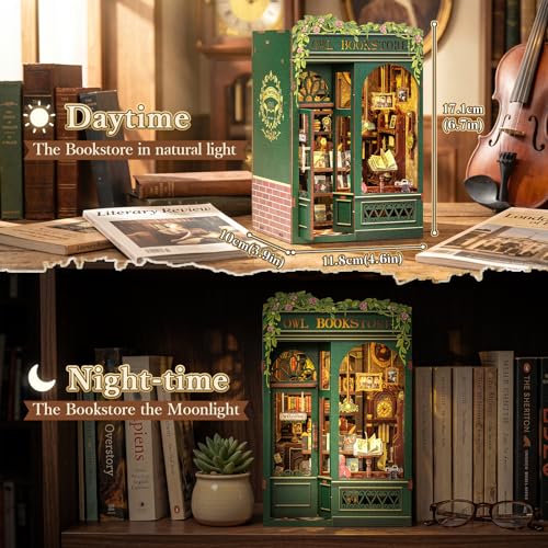 Image of Fsolis Book Nook Kit Booknook Bookshop - OWL Bookstore