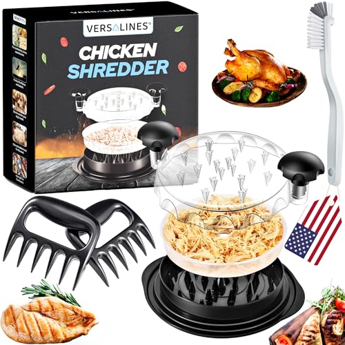 Versalines 3-Layer Chicken Shredder with Tray & Claws