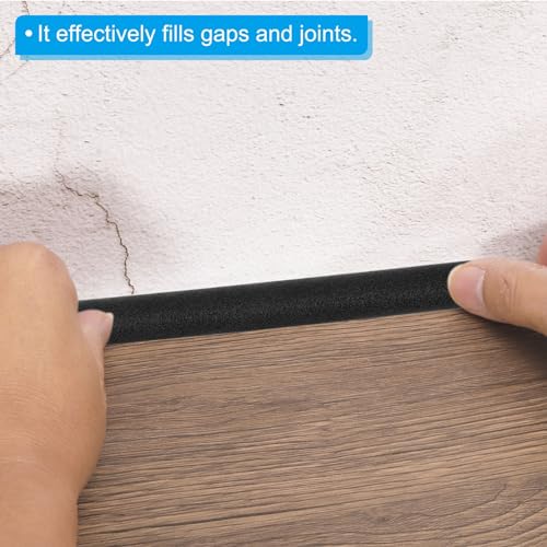 Image of PATIKIL 5 /16 Inch x 65.6 Feet Backer Rod, Foam Rope Caulk Crack Joint Filler Roll Seal Weather Strip for Home Construction, Black