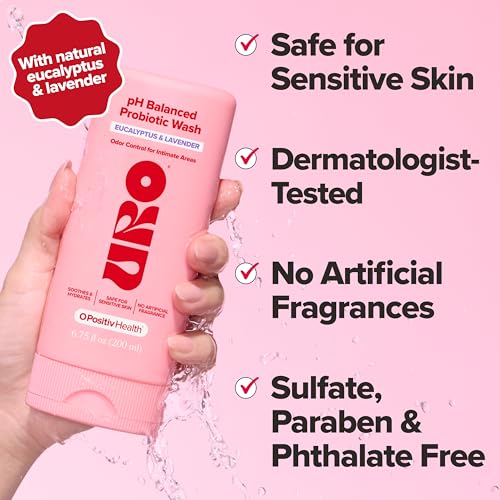 Image of URO pH Balanced Probiotic Wash for Odor, Eucalyptus - 6.75 oz (2-pack)