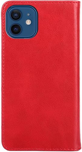 Miniatura 7 de Wallet Folio Case for XIAOMI REDMI K40 PRO, Premium PU Leather Slim Fit Cover for REDMI K40 PRO, 3 Card Slots, Align Cutouts, Red