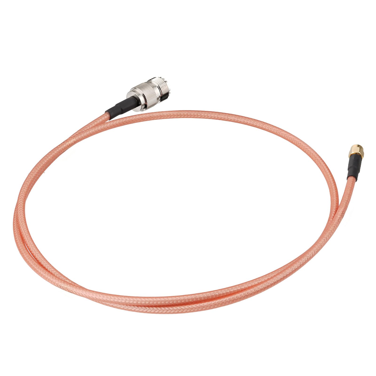 BINGFU Lot de 2 câbles coaxiaux SMA mâle vers UHF femelle SO239 de 1 m RG142 à faible perte pour compteur SWR véhicule marin HF VHF UHF CB Ham antenne radio amateur portable extension