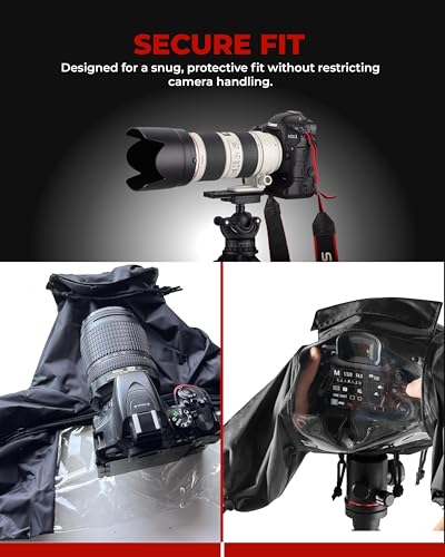 Funda impermeable para cámaras réflex digitales Nikon y Panasonic con cordón ajustable 2