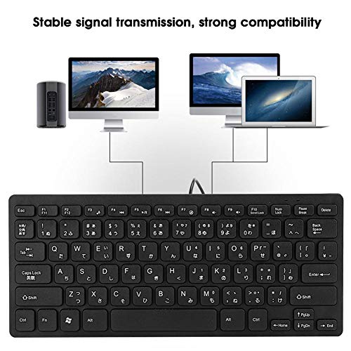 Ashata 753N30GZQ5XOW360-11 Wired Mini Japanese Keyboard,Usb Interface Keyboard thumb #4