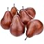 6 Artificial Brown Pears