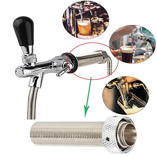 Sumoo Bierzapfhahn, Bierzapfhahn Langschaft 98,5 mm G5/8 Zoll Gewinde verstellbare Bierzapfhahn-Heimbraugeräte geeignet für die meisten Biere und für Cola-Fässer – Bild 6
