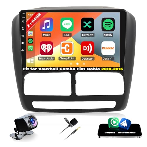 Autoradio Android 14 à écran tactile 2K 9 pouces pour Fiat Doblo
