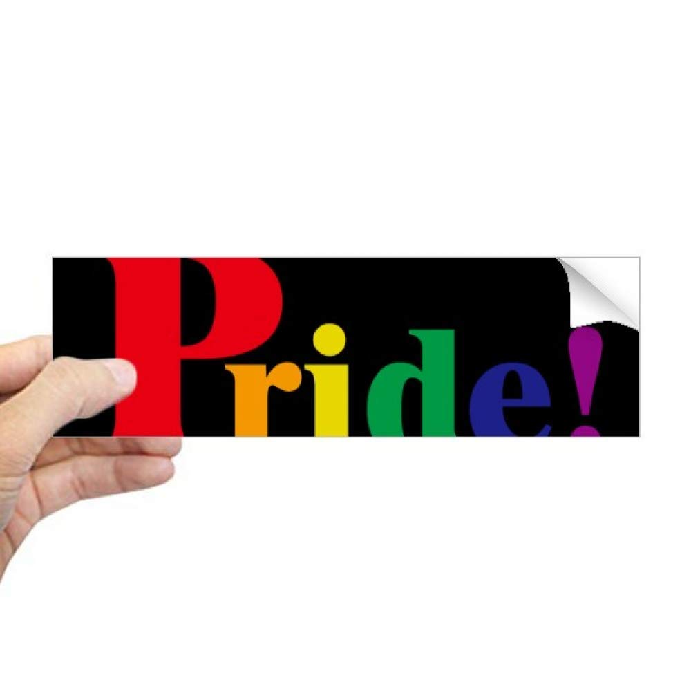 Autocollant LGBT arc-en-ciel DIYthinker pour célébrer la fierté sur votre fenêtre et voiture